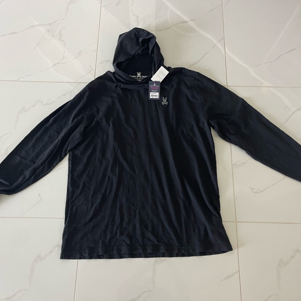 Psycho Bunny Men’s Clader Pullover Hoodie 3XL Black - Brand New/Tags Attached
